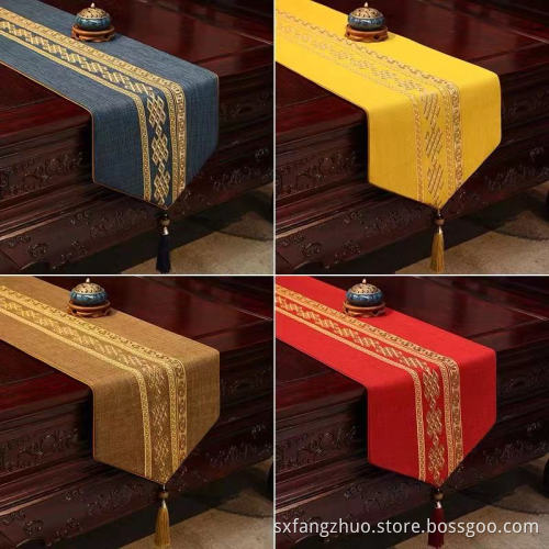 2021hot selling impeccable decorative luxury cotton table runner